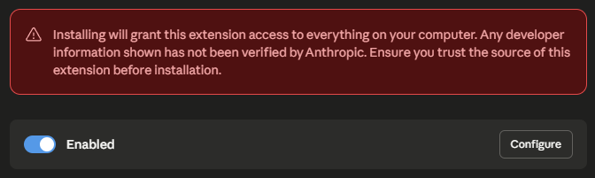 The Ultimath extension toggle switched to Enabled